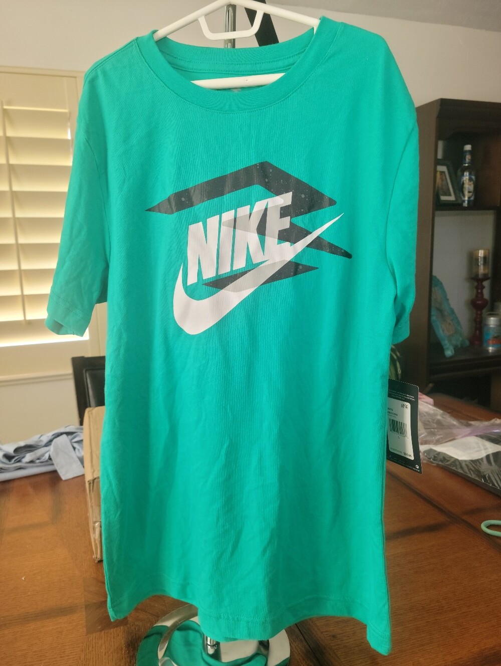 Nike Teal Short Sleeve Graphic Logo Tee